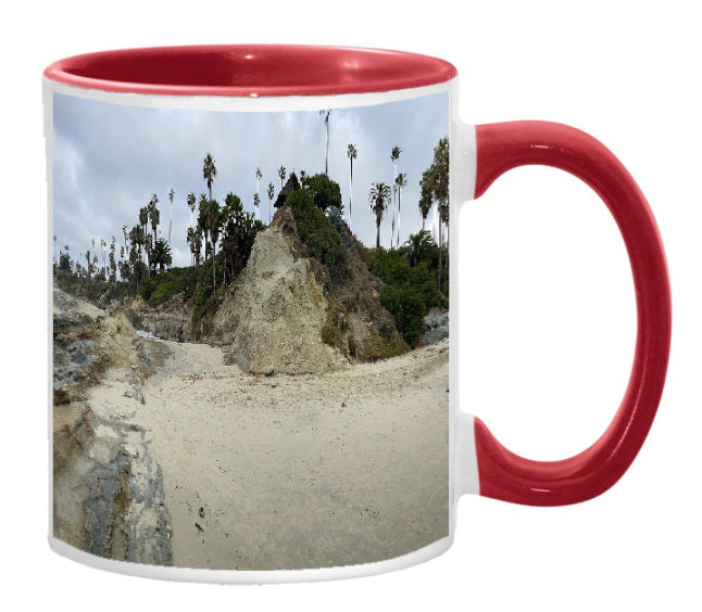 11oz Accent Mug - Wrap-around Ocean scene 1