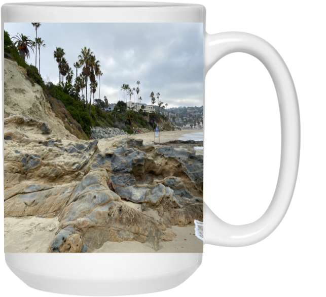 15oz White Mug - Wrap-around Oceanview 2