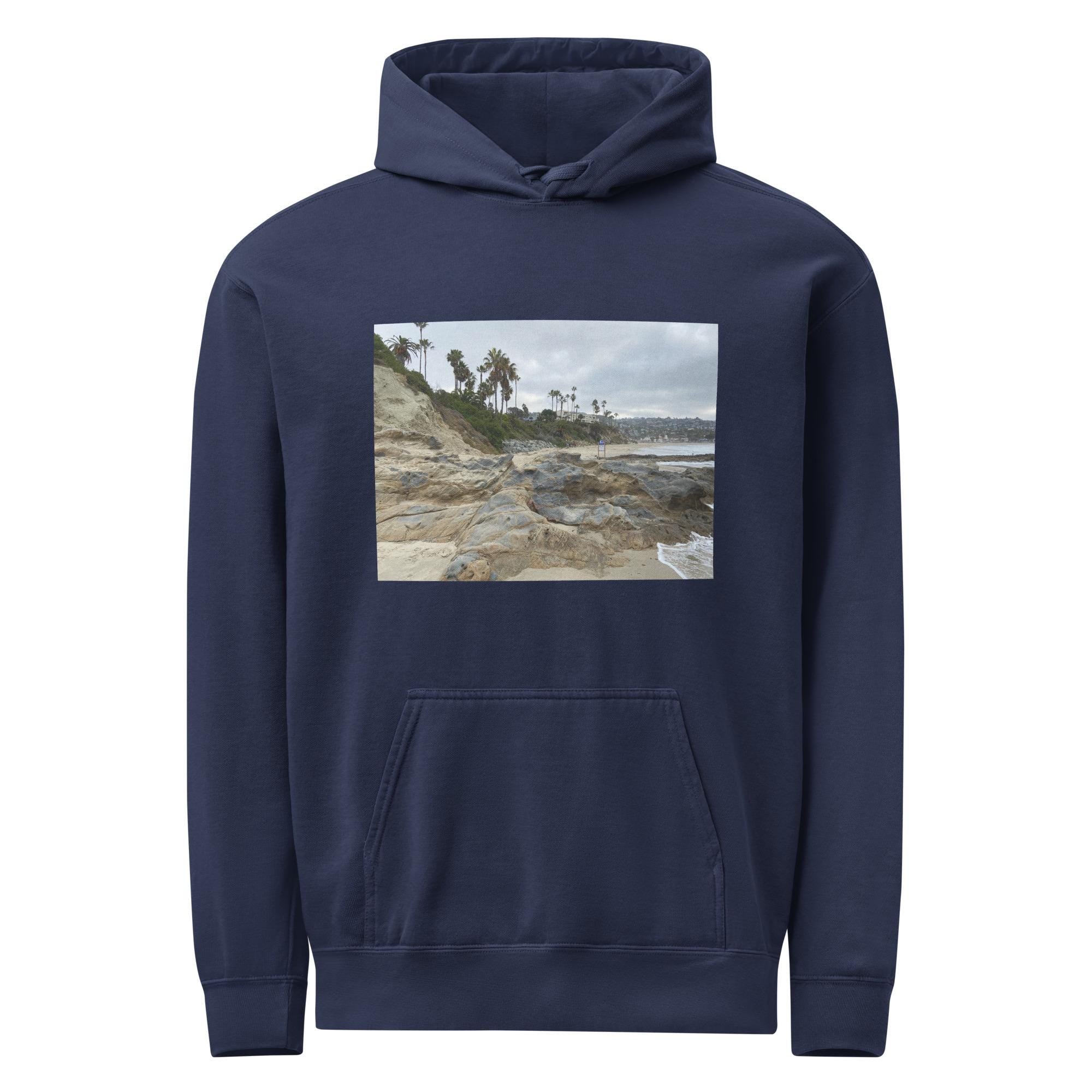 Unisex garment-dyed hoodie