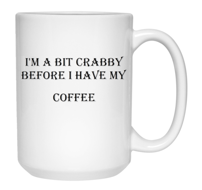 15oz White Mug - Crabby 1